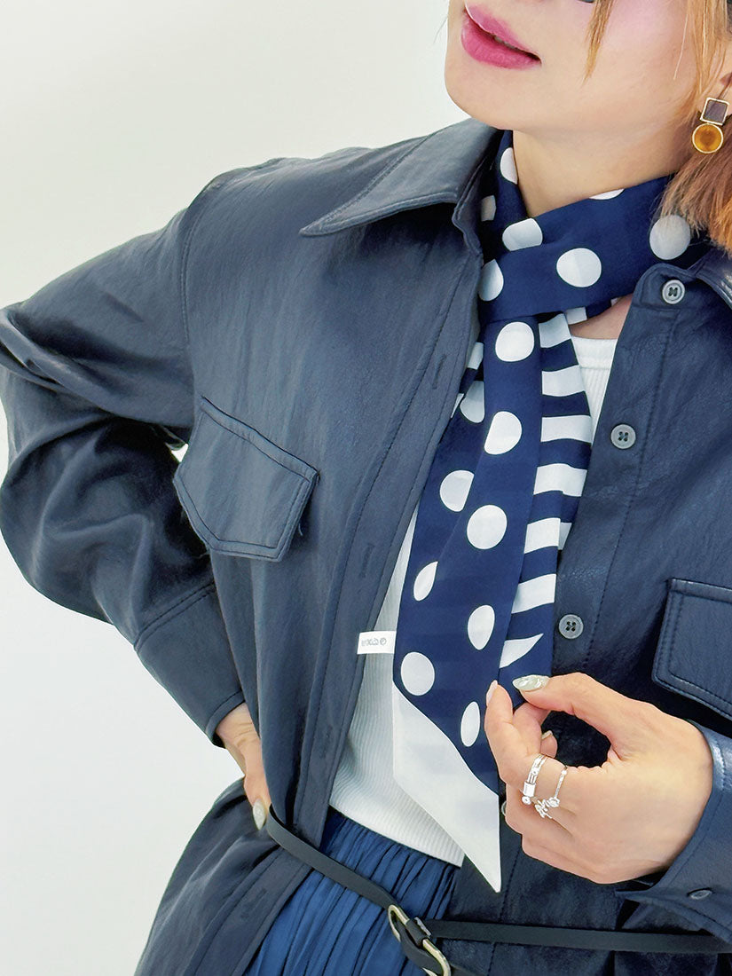 Belted Faux Leather Shirt (2 Colours)