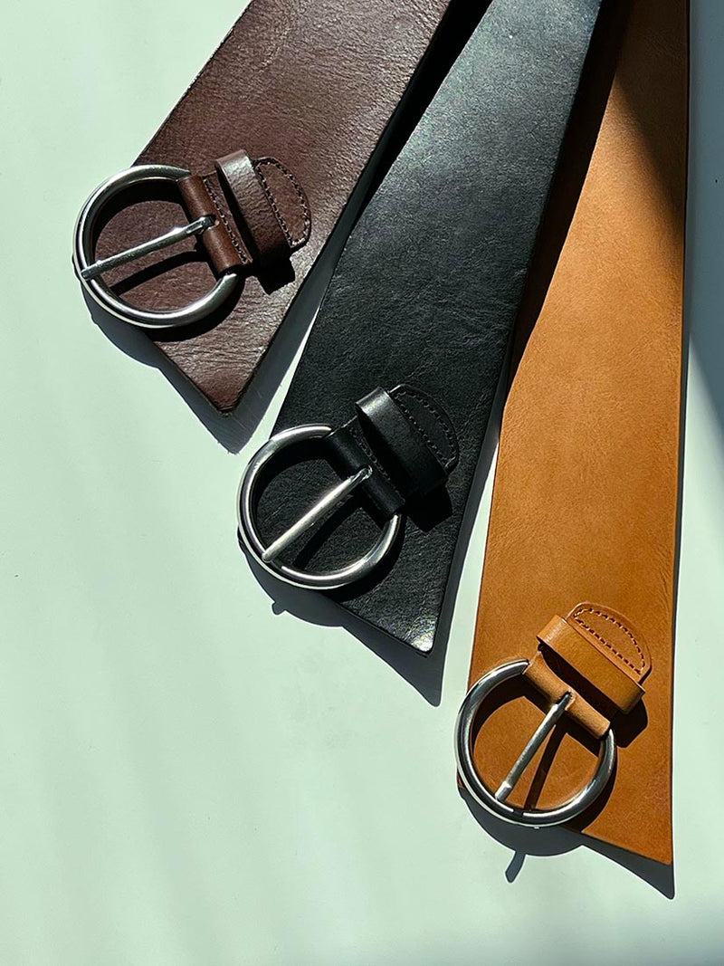 Irregular Leather Belt
