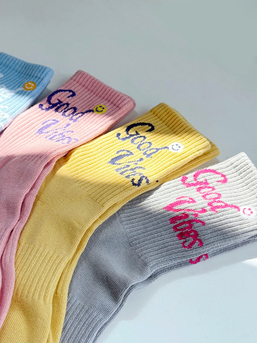 'Good Vibes' Socks(6 Colours)