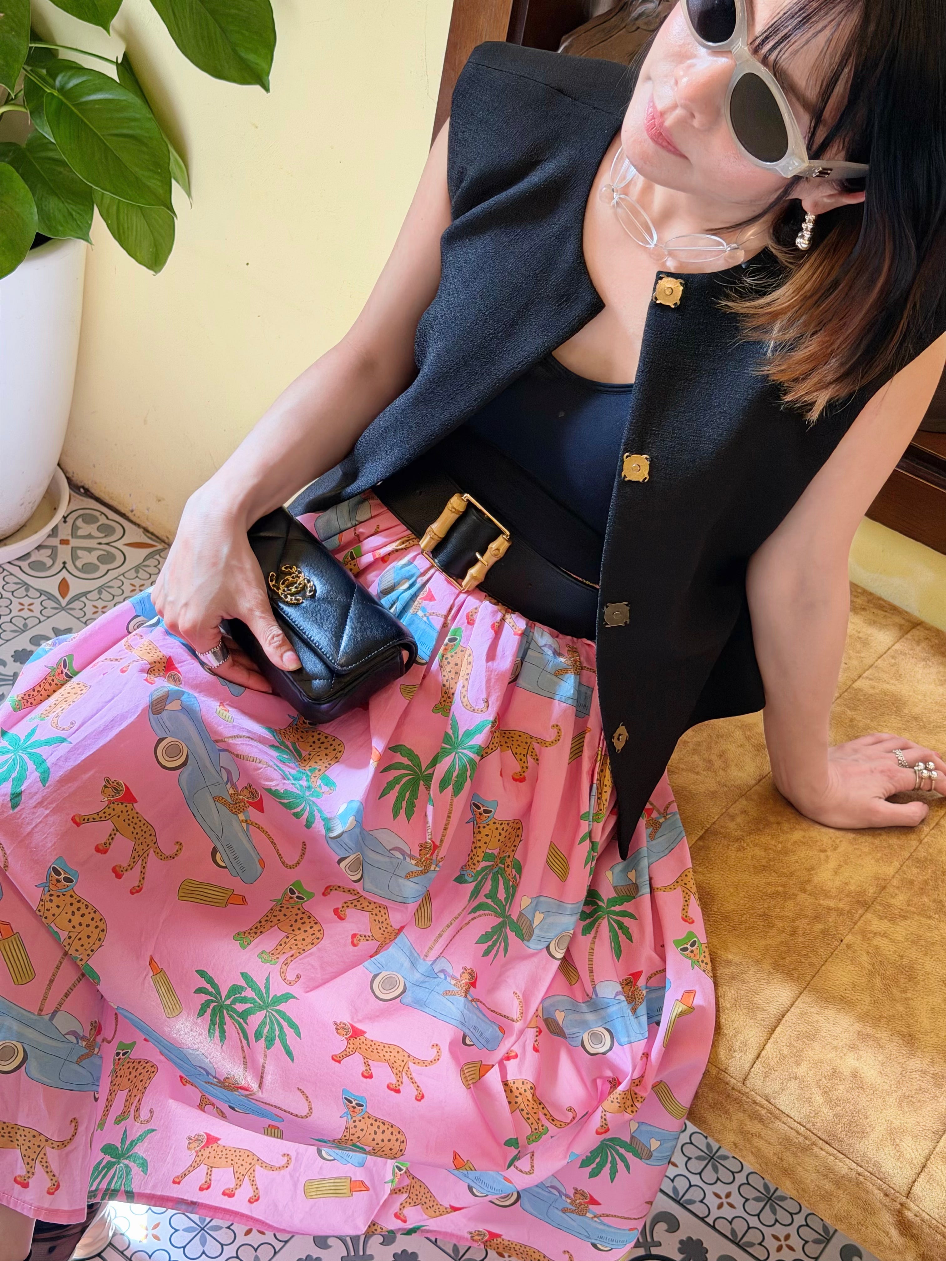 Trendy Leopard Printed Skirt (2 colours)
