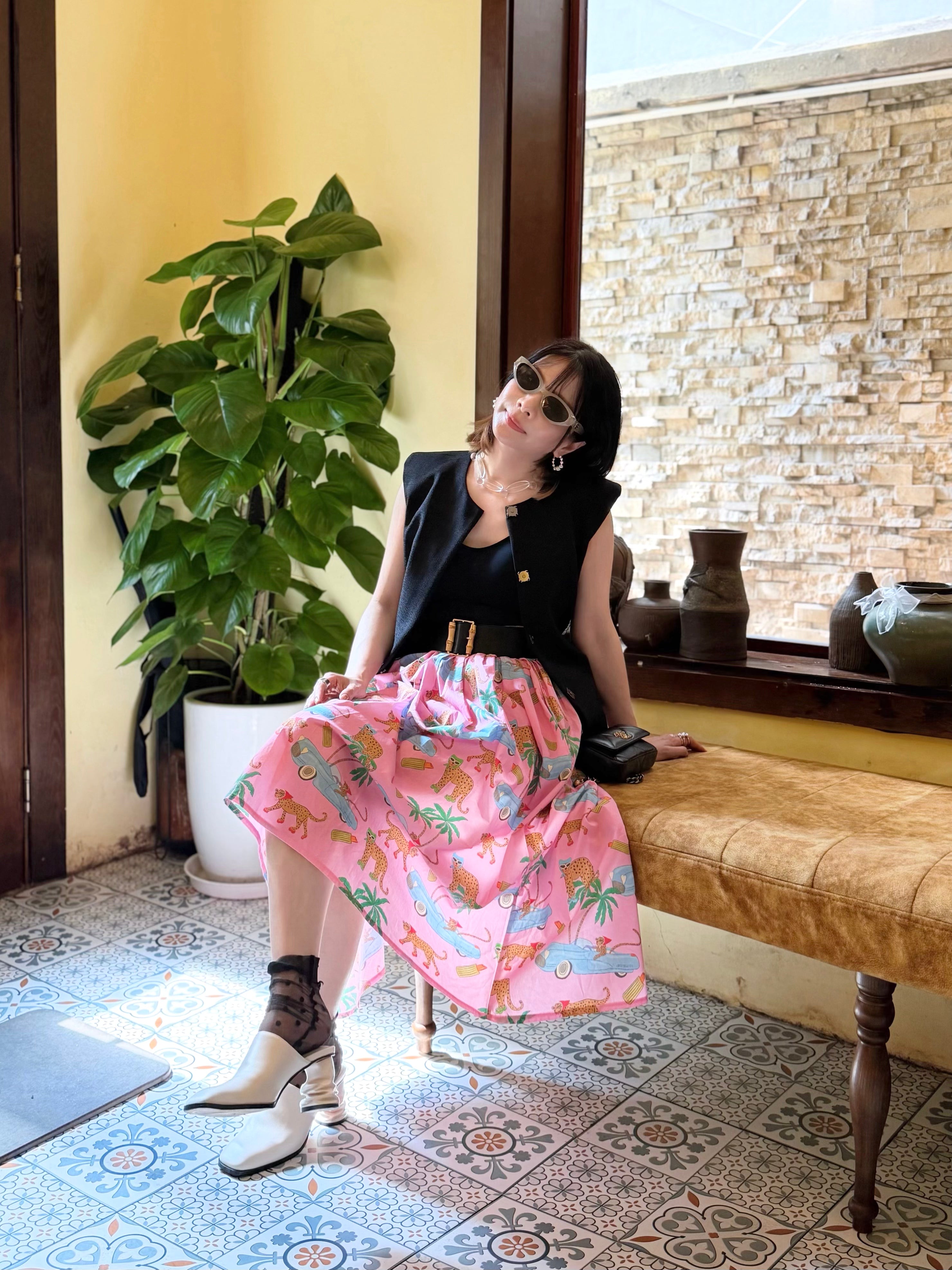 Trendy Leopard Printed Skirt (2 colours)