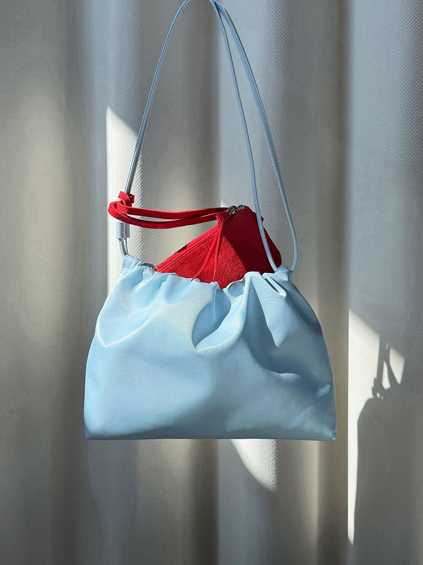 Leather Drawstring Shoulder Bag (4 Colours)