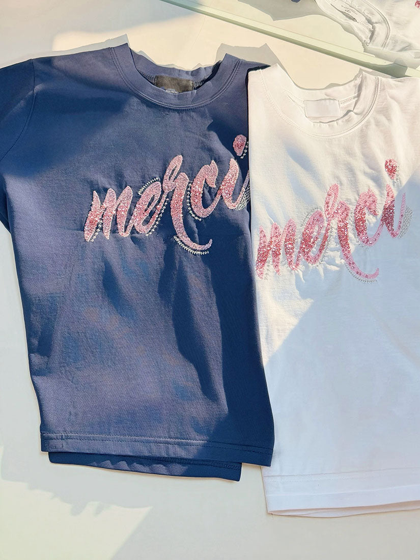 Sparkle Embellished Tee (3 Colours)
