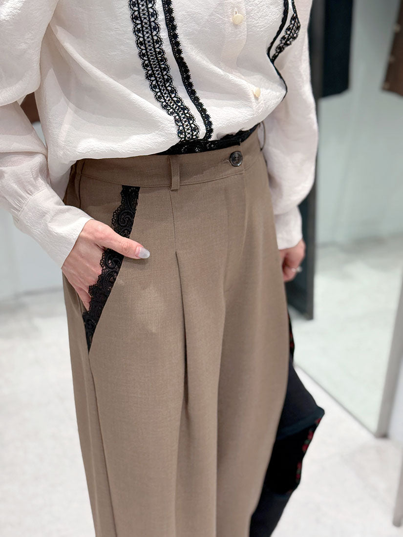 Side-Lace Trousers (2 Colours)