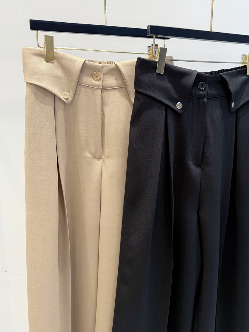 Collar Waist Pants (2 Colours)