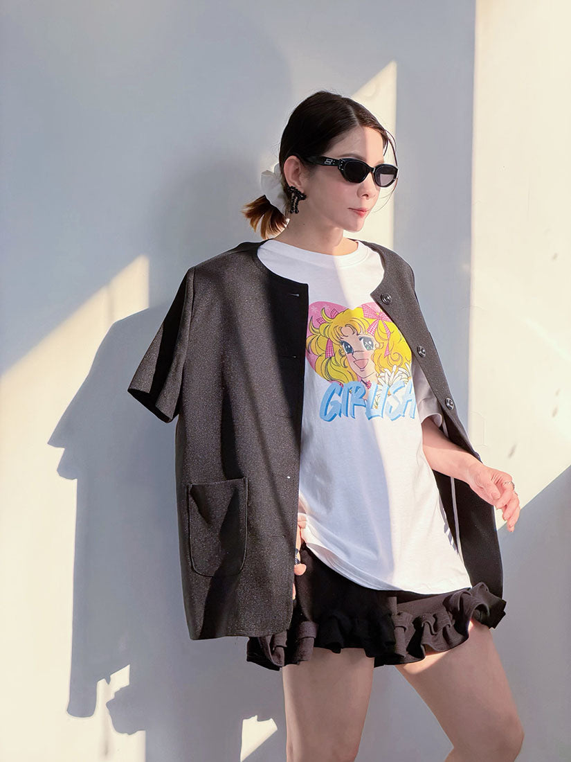 Candy Candy 'Girlish' Printed Tee (2 Colours)