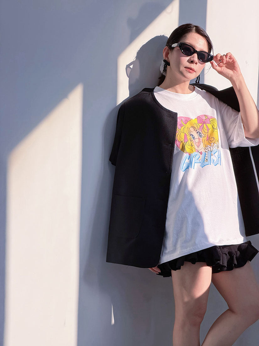 Candy Candy 'Girlish' Printed Tee (2 Colours)
