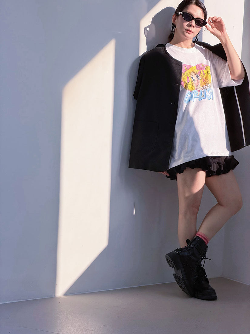 Short Sleeve Pocket Blazer (2 Colours)