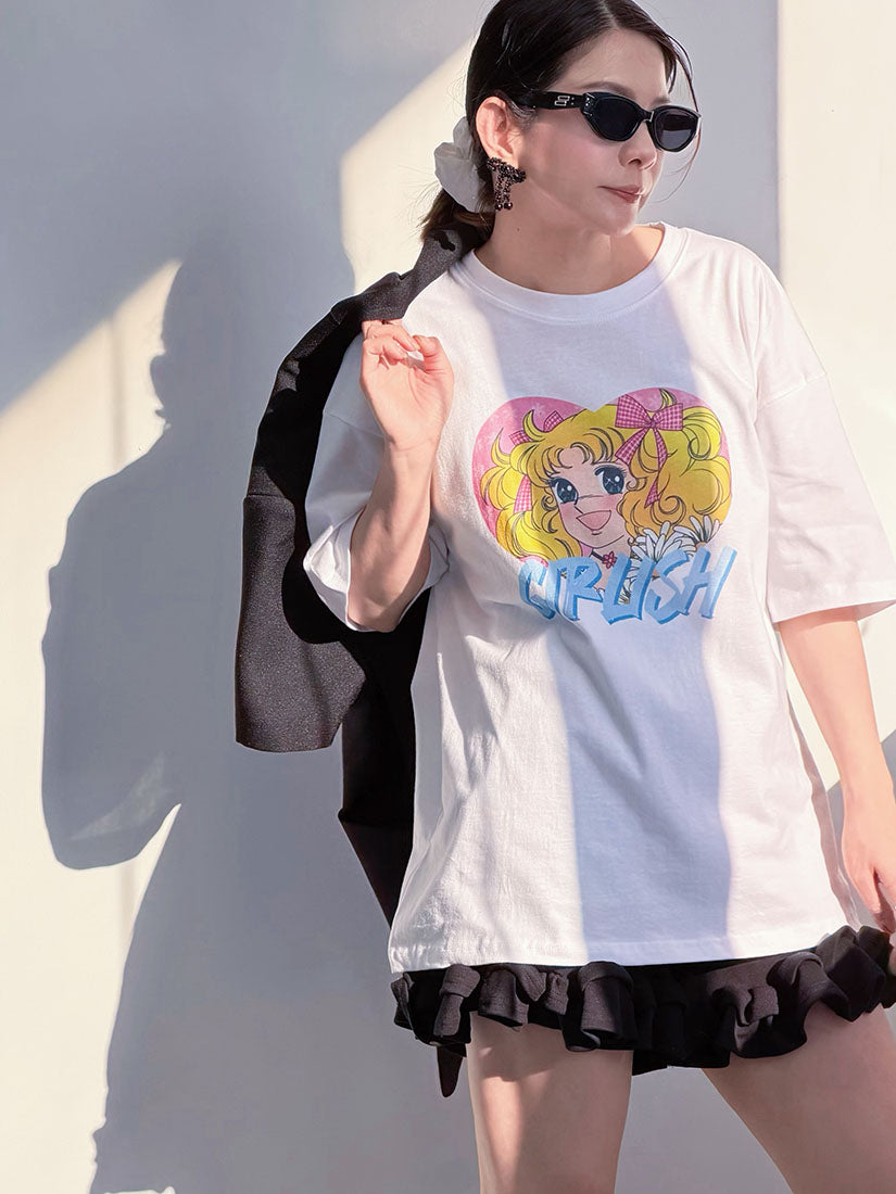 Candy Candy 'Girlish' Printed Tee (2 Colours)