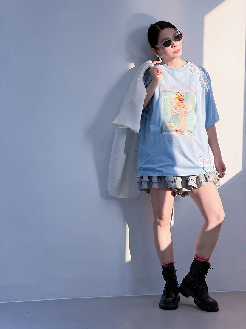 Ruffle Hem Mini Jogging Skort (3 Colours)