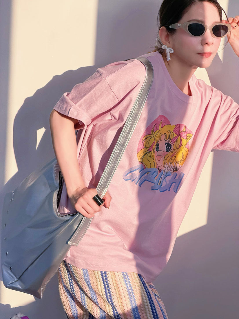Candy Candy 'Girlish' Printed Tee (2 Colours)