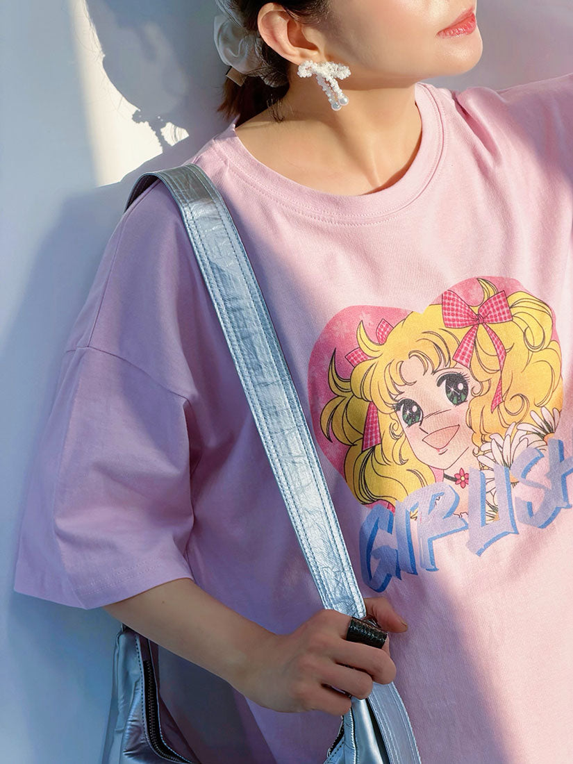 Candy Candy 'Girlish' Printed Tee (2 Colours)