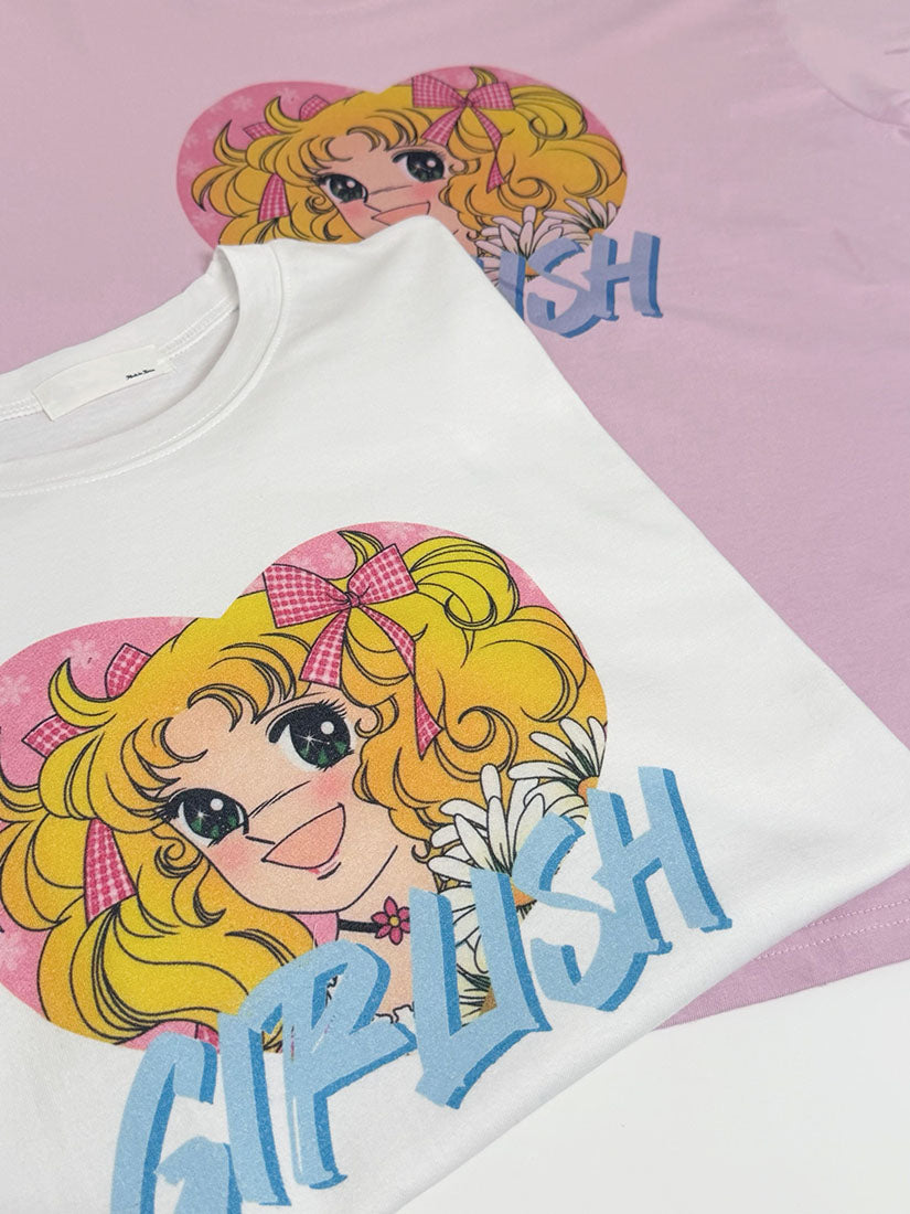 Candy Candy 'Girlish' Printed Tee (2 Colours)