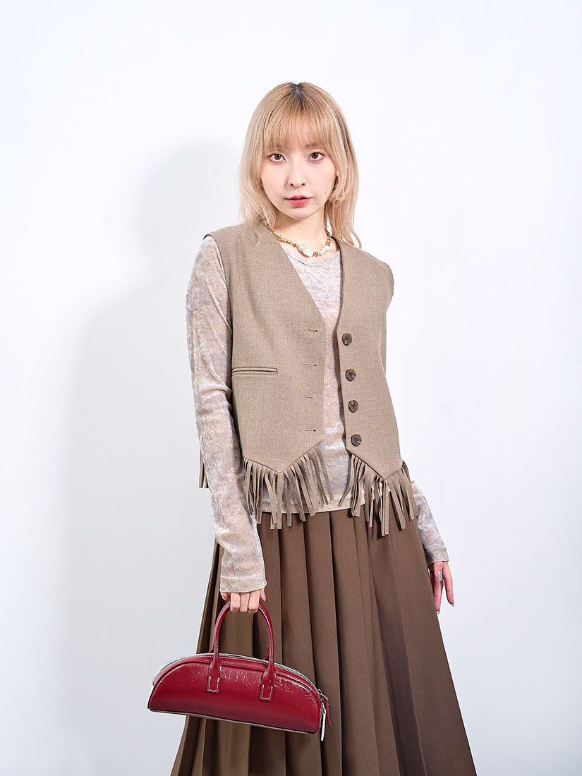 Tassels Hem Waistcoat (2 Colours)