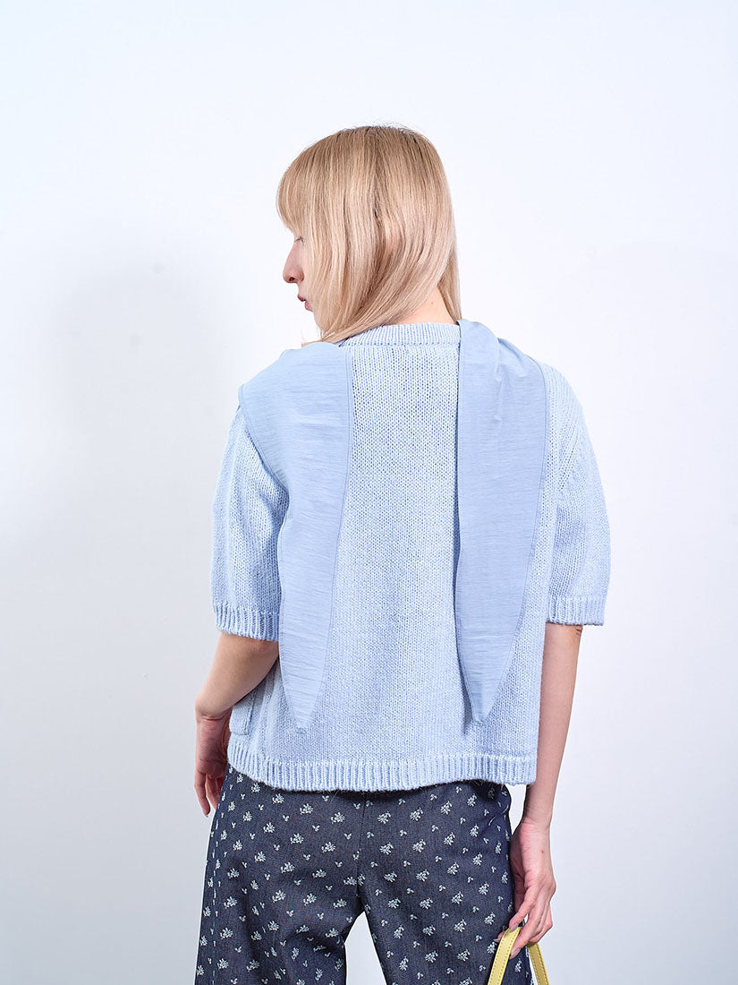 Pearl Button Short Sleeve Cardigan (2 Colours)