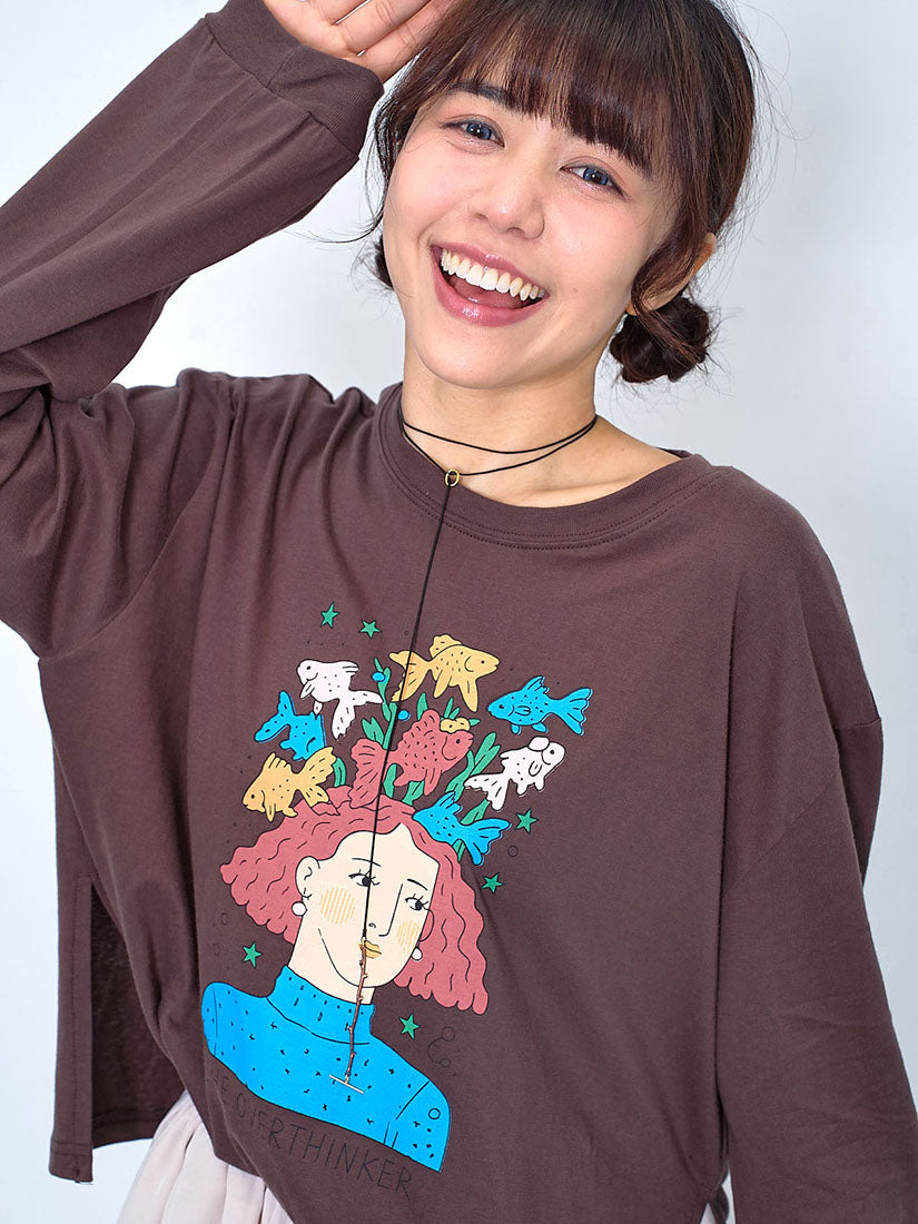 'The Overthinker' Long Sleeve Tee (3 Colours)