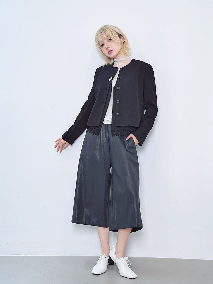 Faux Leather Culottes (2 Colours)