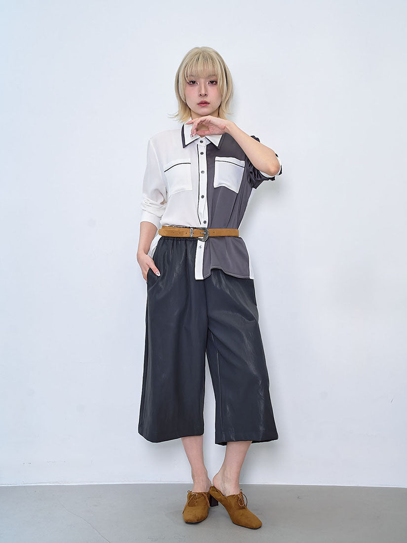 Faux Leather Culottes (2 Colours)
