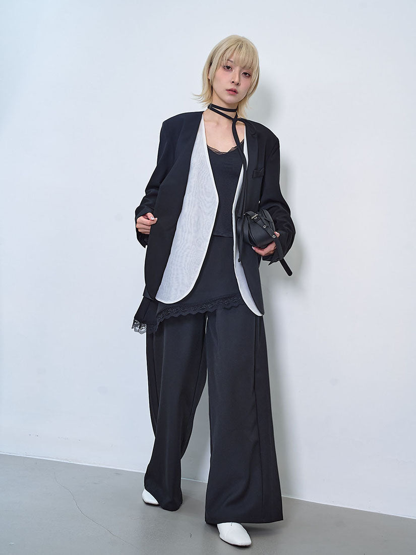 Fringed Lace Belt Trousers (2 Colours)