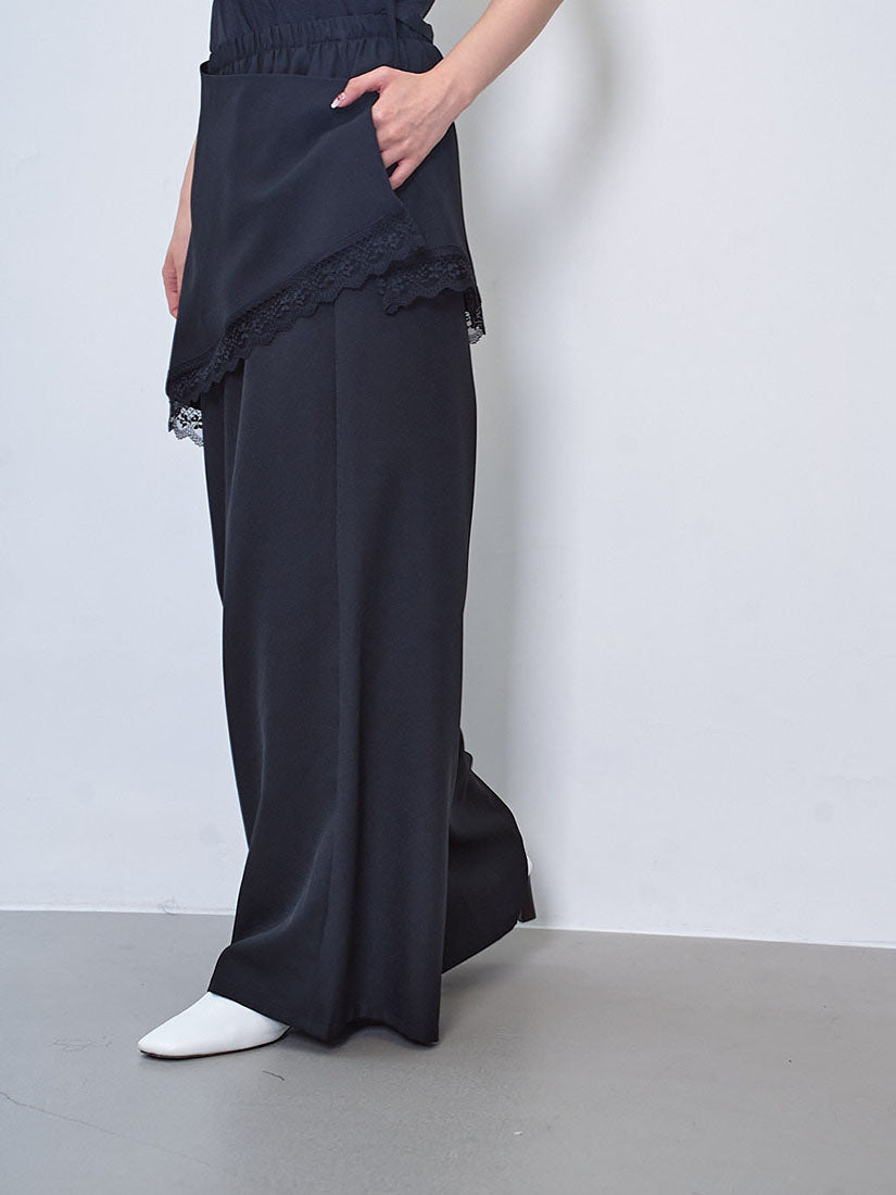 Fringed Lace Belt Trousers (2 Colours)