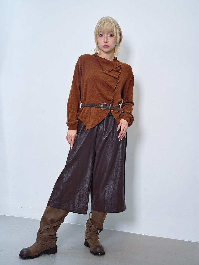 Faux Leather Culottes (2 Colours)