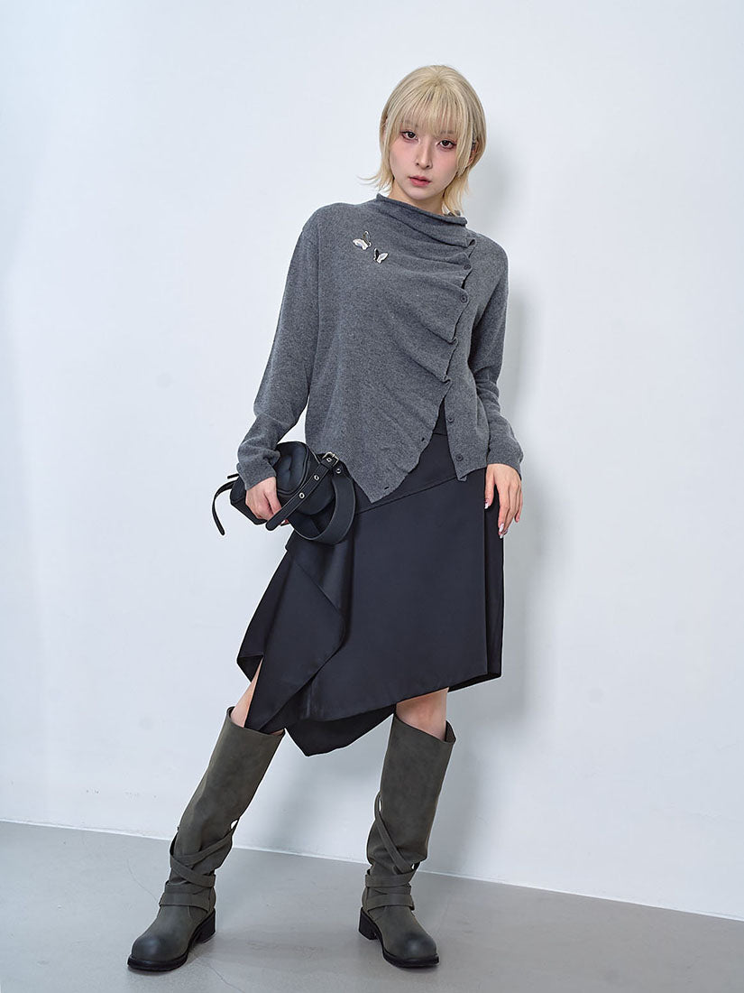 Layer Ruffle Cardigan (2 Colours)