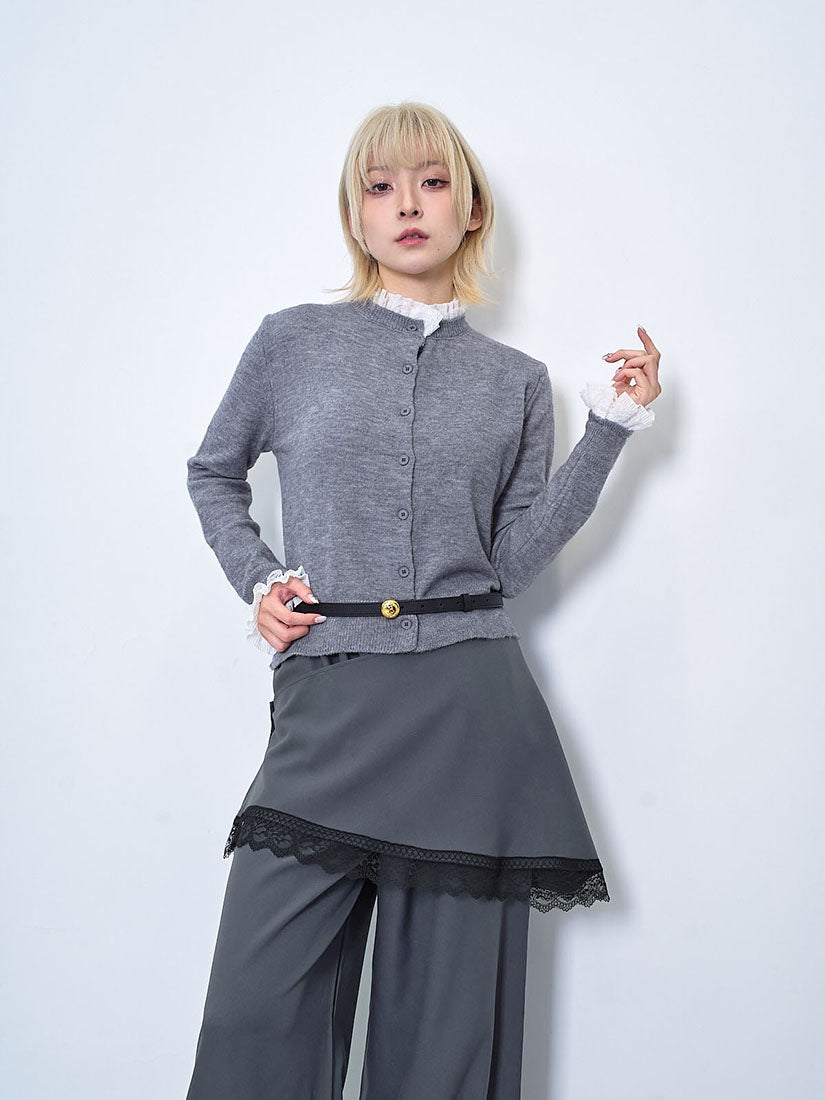 Fringed Lace Belt Trousers (2 Colours)