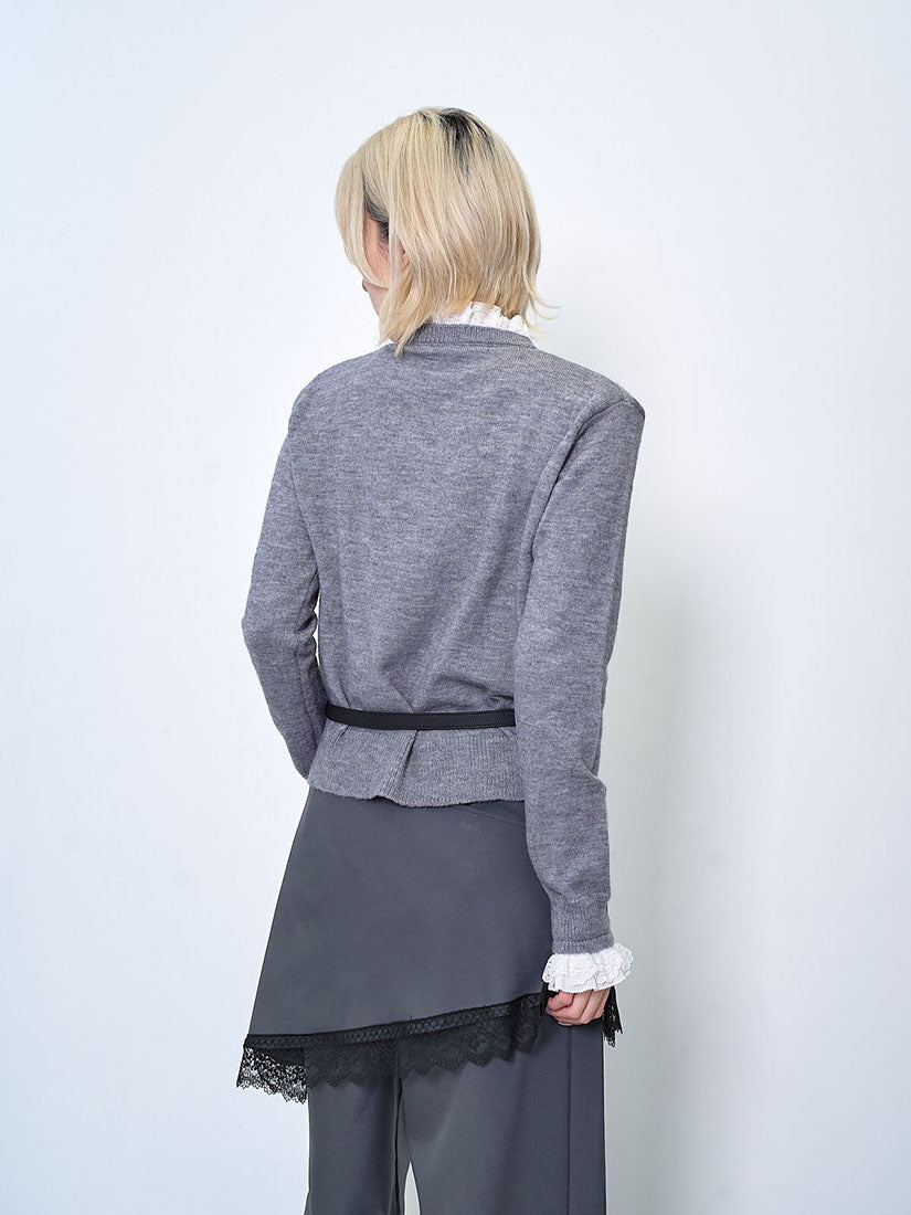 Lace Collar Cardigan (2 Colours)