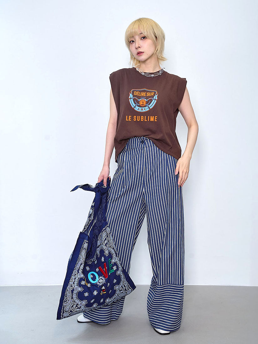 'Le Sublime' Printed Back Slit With Shirt Layered Top (2 Colours)