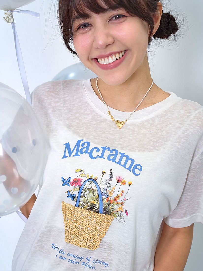 Flowers Basket Printed Tee (2 Colours)