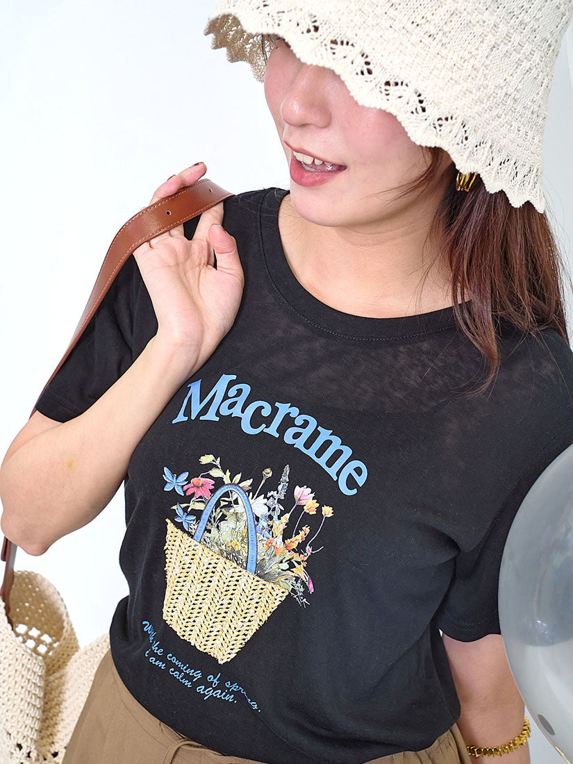 Flowers Basket Printed Tee (2 Colours)