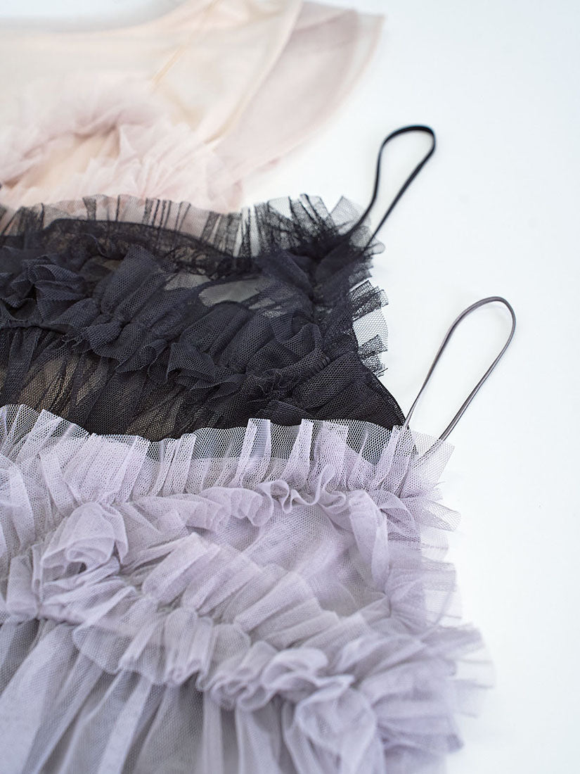 Ruffle Mesh Camisole (3 Colours)