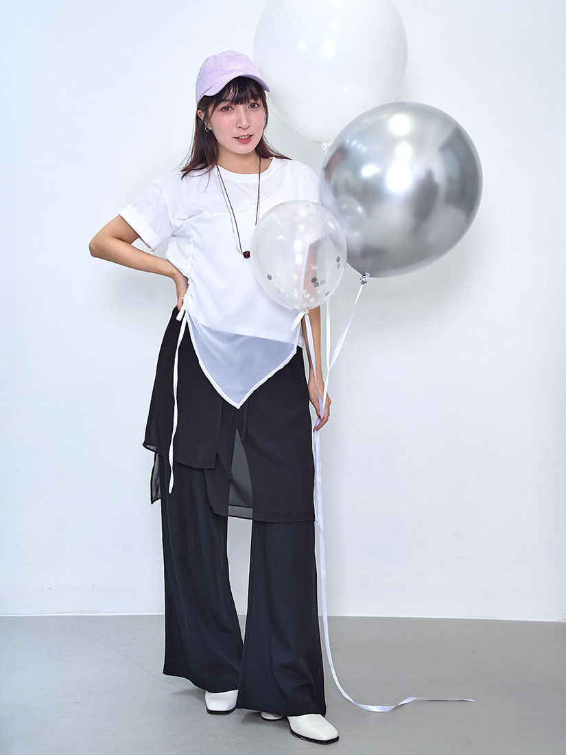 Chiffon Layered Pants (2 Colours)