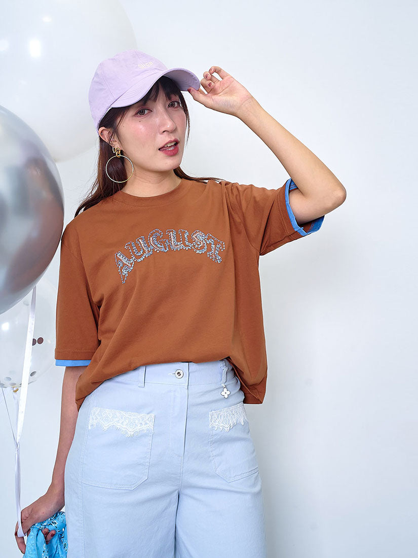 'August' Embellishment Tee (2 Colours)