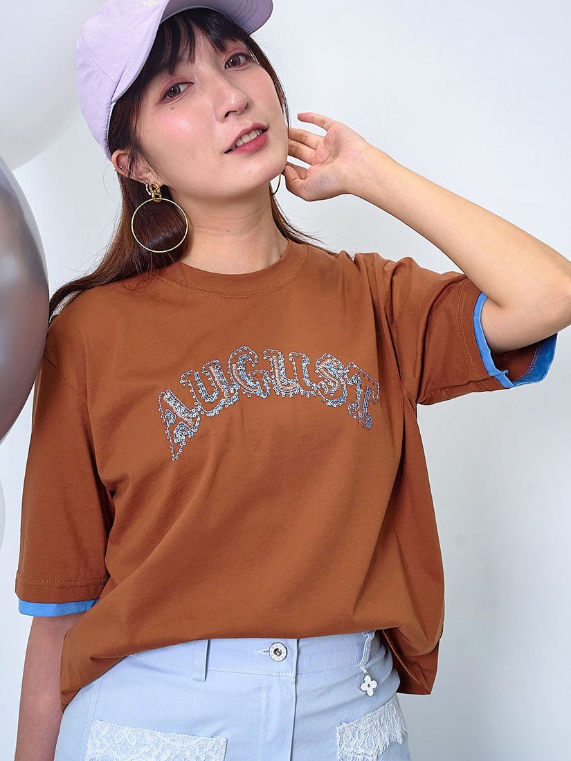 'August' Embellishment Tee (2 Colours)