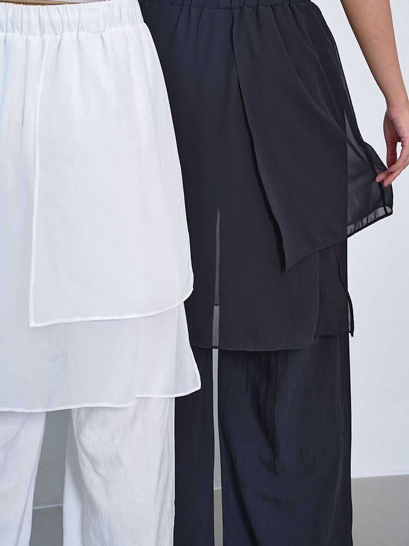 Chiffon Layered Pants (2 Colours)