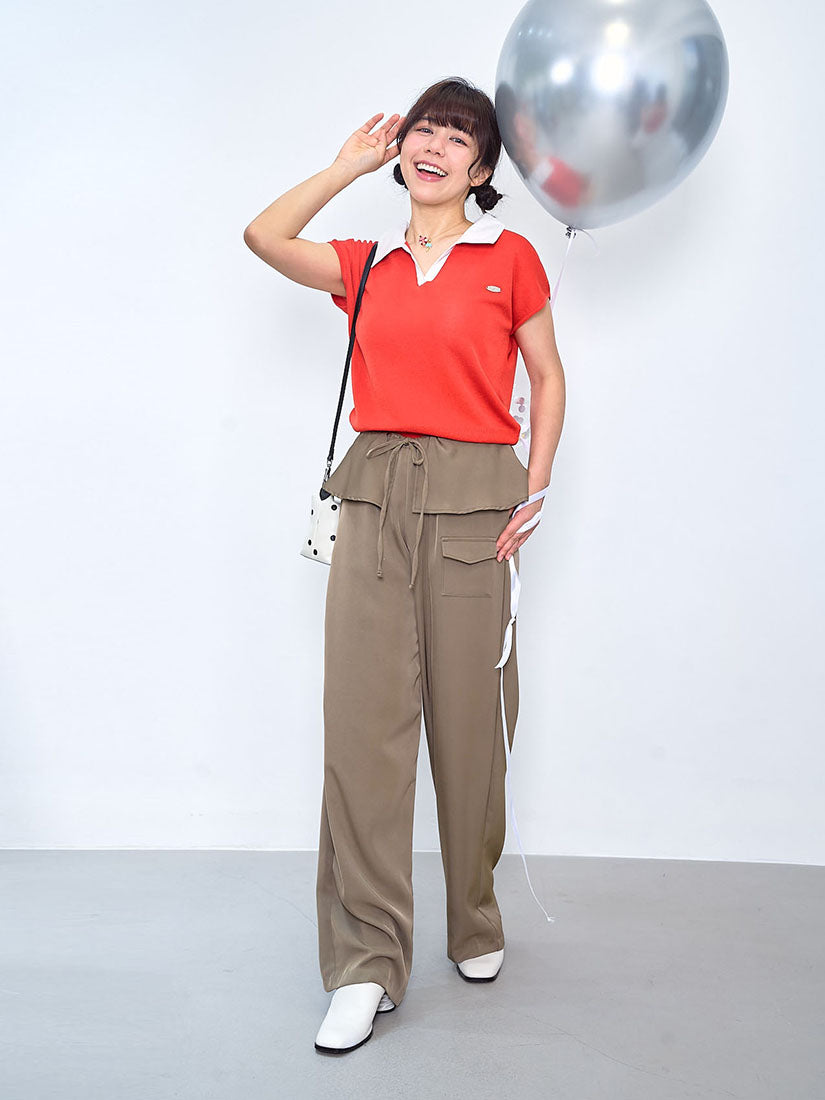 Ruffle Layered Waist Pants (3 Colours)