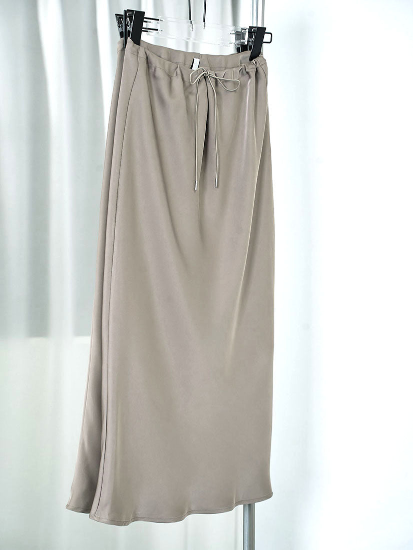 Drawstring Midi Skirt