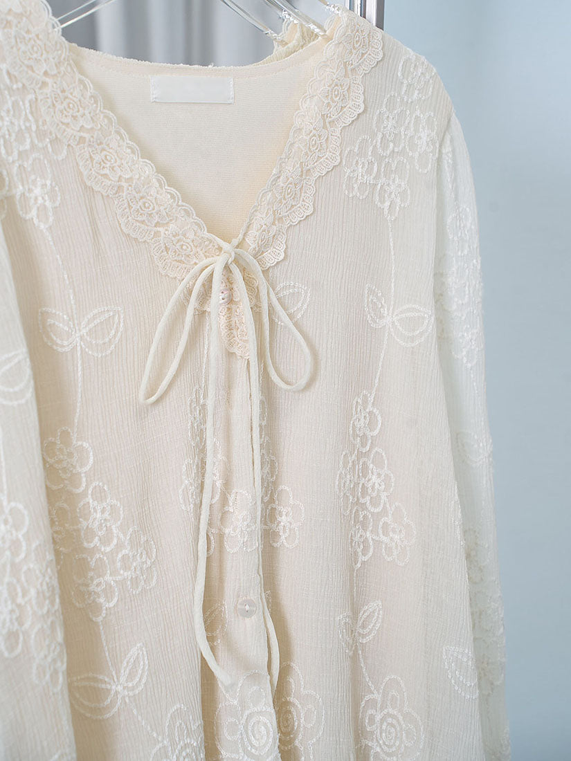Whispering Meadow Floral Blouse