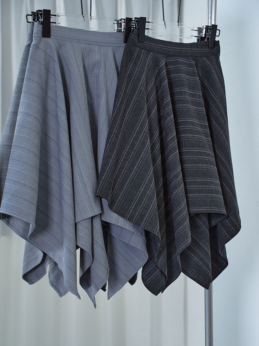 Asymmetric Hem Skirt (2 Colours)