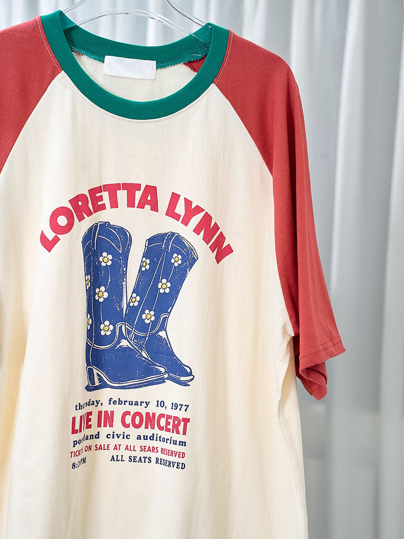 Boots Printed Raglan Sleeve Tee (2 Colours)