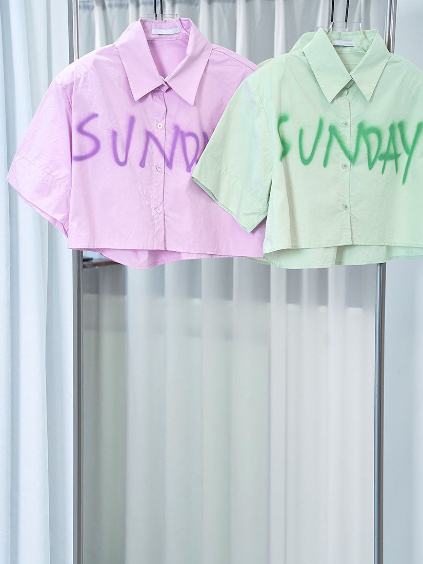 'Sunday' Crop Shirt (2 Colours)