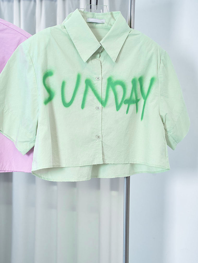 'Sunday' Crop Shirt (2 Colours)