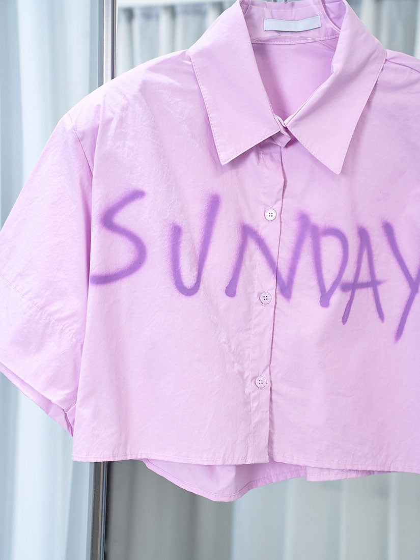'Sunday' Crop Shirt (2 Colours)