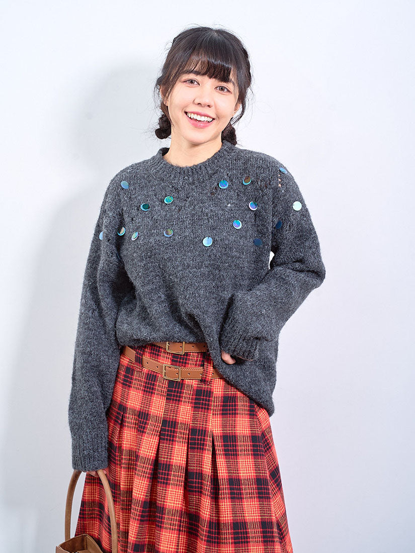 Sequin Embellished Sweater (2 Colours)