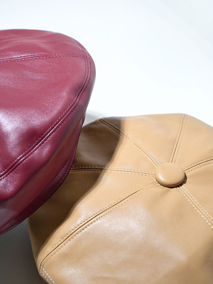 Leather Beret (2 Colours)