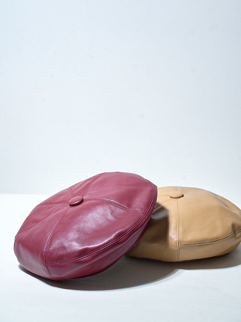 Leather Beret (2 Colours)