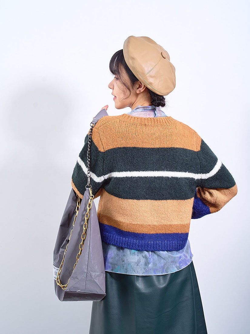 Block-Striped Cardigan (2 Colours)