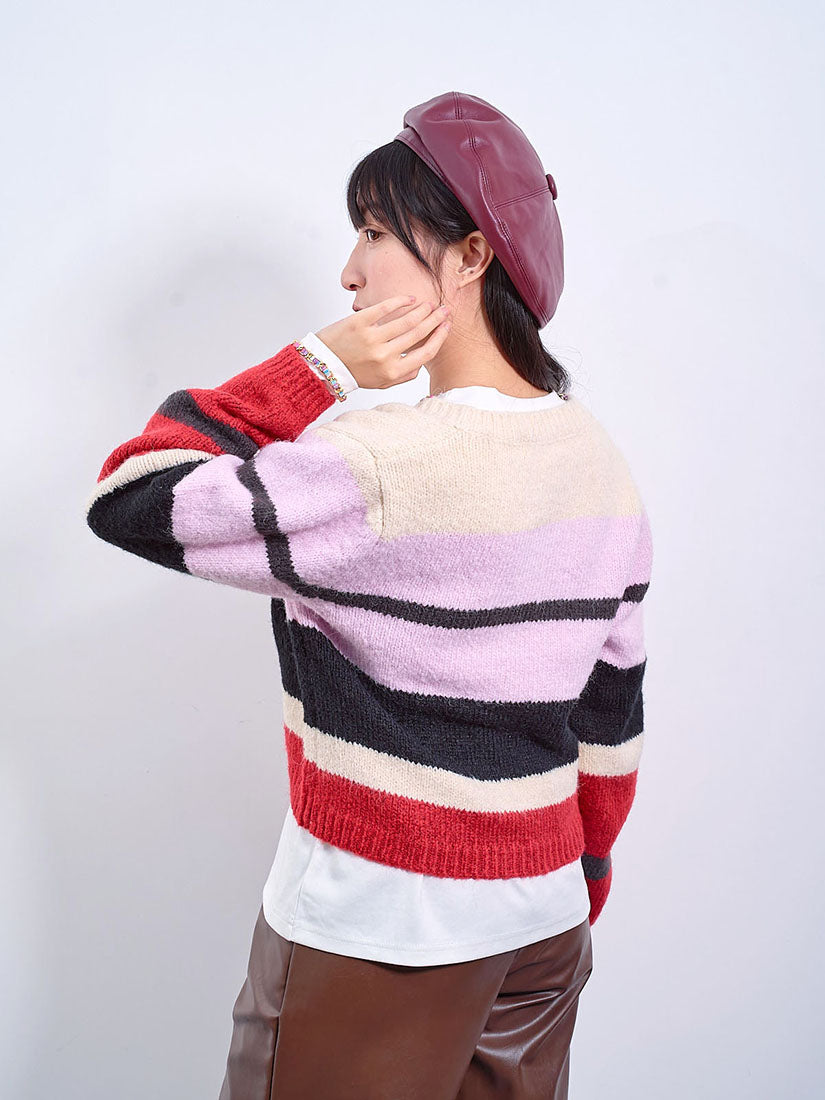 Block-Striped Cardigan (2 Colours)