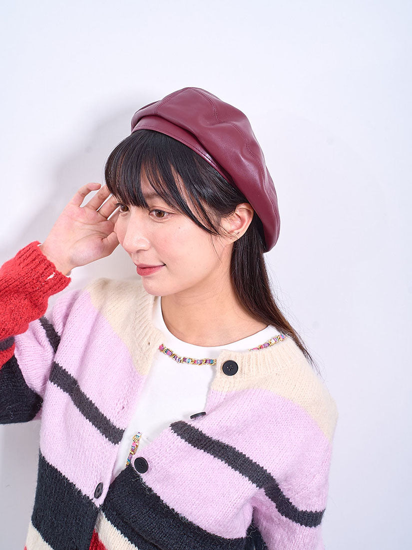 Leather Beret (2 Colours)